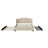Upholstered Platform Bed With Wingback Headboard, One Trundle And 2 Drawers, No Box Spring Needed, Linen Fabric, Size,-330077852