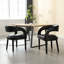 Chaises de salle à manger rembourrées modernes avec accoudoirs pour la cuisine / salle à manger / salon-729781007-729781005