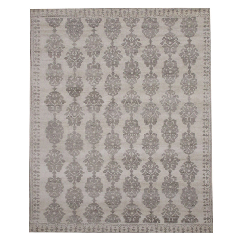 Tapis gris moderne 8 x 10