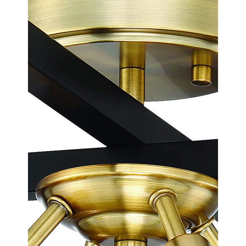 Julien Semi Flush Mount, Gold