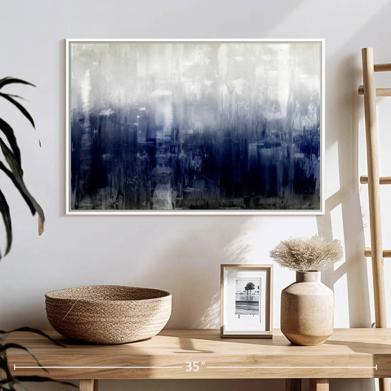 Texture, Cadre flottant blanc, 25 po x 17 po