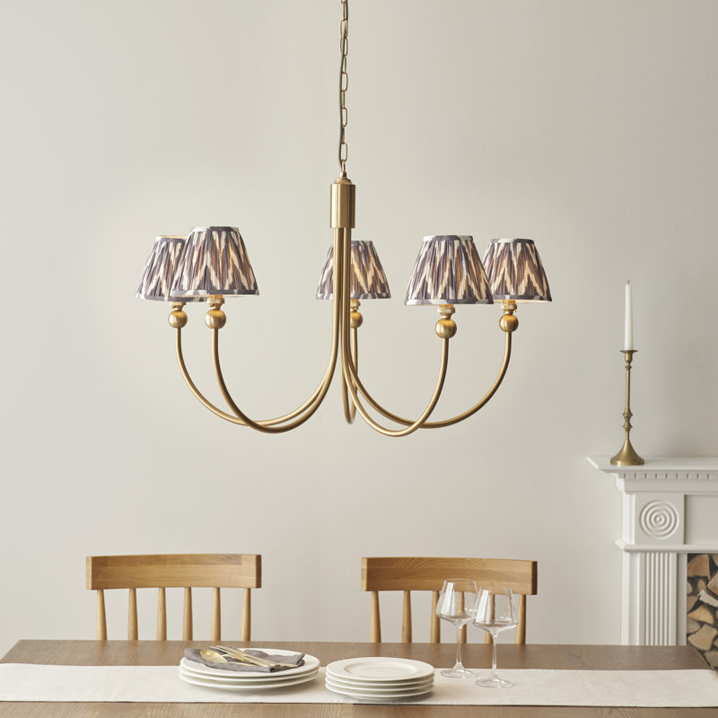 Santiago 5 - Light Chandelier, Grey