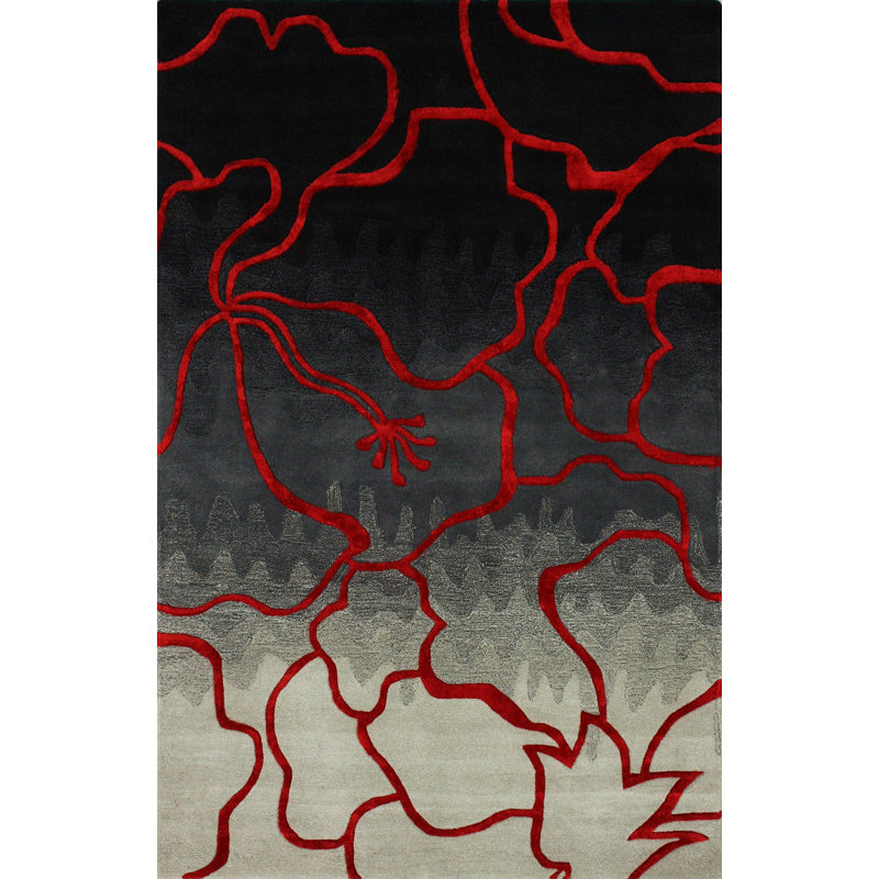 Jacieon Abstract Indoor Rug, 5' x 8'