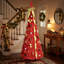 Ensemble d'arbre de Noël 72 pouces avec 150 lumières DEL blanc chaud et 53 pièces