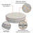 Decorative Indoor Outdoor Waterproof Round Cushion Cover, Patio Bar Stool UV Resistant Seat Cover-993578043