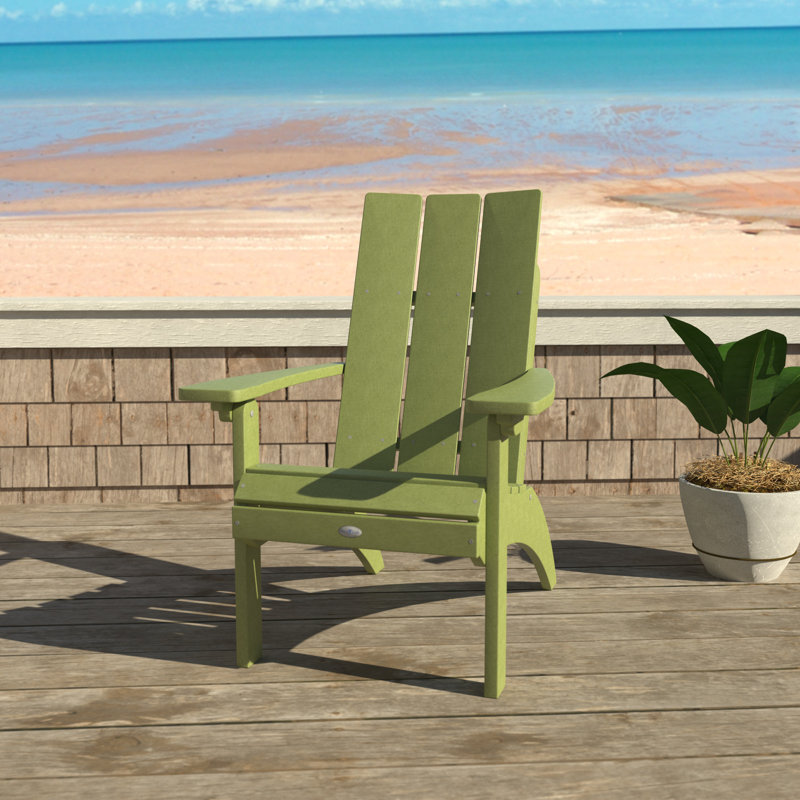 Willette Comfort Height Outdoor Adirondack Chair, Green