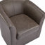 Fauteuil demi-tonneau pivotant en similicuir-130495984