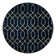 Glam Navy Blue Gold Area Rug