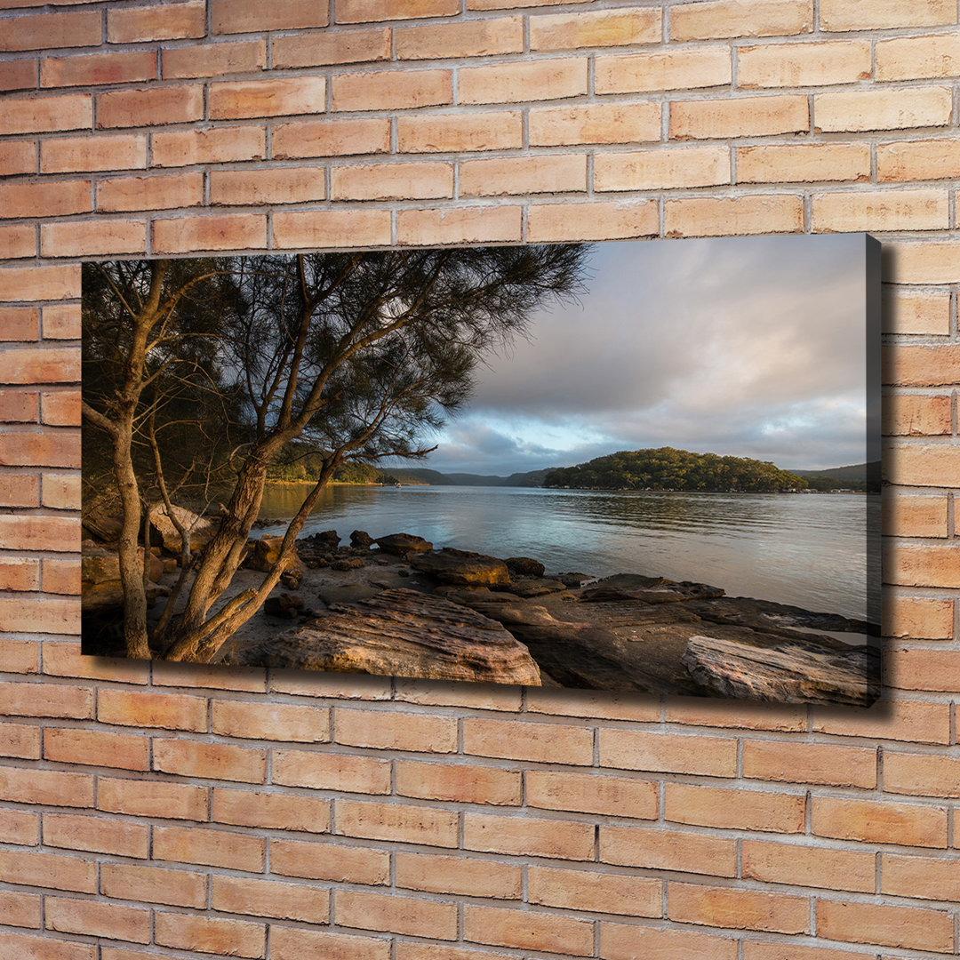 Baum am Fluss - Kunstdrucke auf Segeltuch