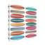 «Surfboard Pattern» par Edward M Fielding - impression sur toile tendue-1237804759