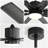 Industrial Dc Motor Ceiling Fan No Light, Large Ceiling Fan With 8 Reversible Blades, 3 Downrods, 6-Speed Remote Control, Home Or Commercial Ceiling Fans For Porch/Garage/Shop-230356809-230356811-230356813