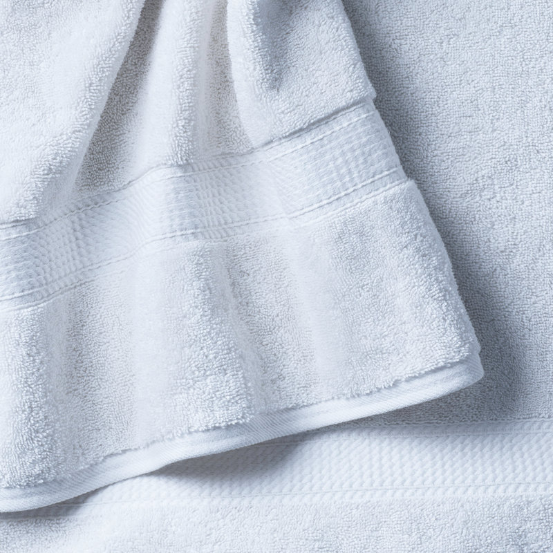 Rane Plush Cotton Bath Towel, Pale Blue