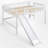 Low Loft Bed With Slide-237769010-237769011