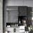 Modern Wall Mounted Bathroom Medicine Cabinet with Adjustable Shelves, High-Definition Mirror, and Towel Bar for Space-Saving Storage-1065113400