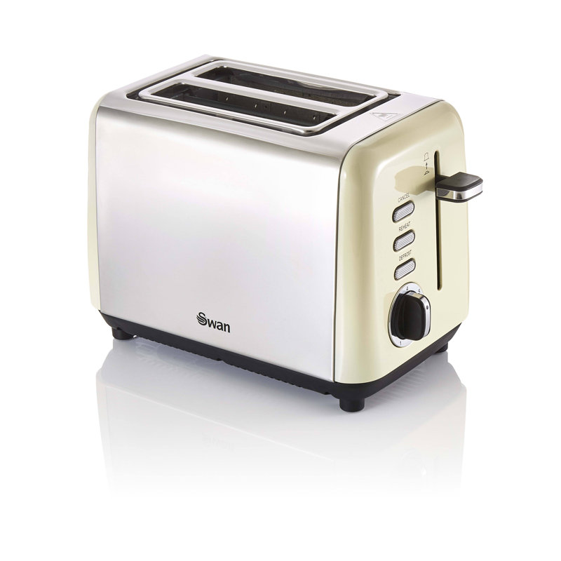 Swan Town House 2 Slice Toaster, Cream