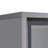 Grey 60.6'' Tall Display Cabinet With Two Drawers And Led Lighting - Modern Style Storage For Living Room, Office, Study Tempered Glass Door & Adjustable Shelves In With Door, Lighting, Drawers,
