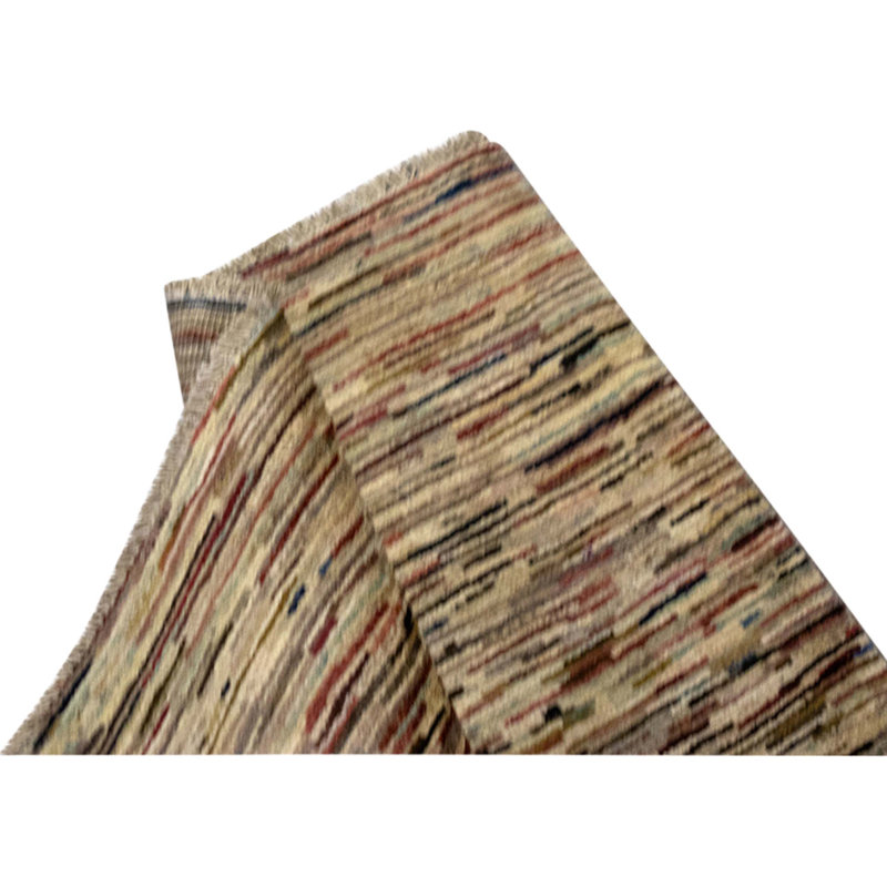 Hand Knotted Wool Area Rug in Multi
