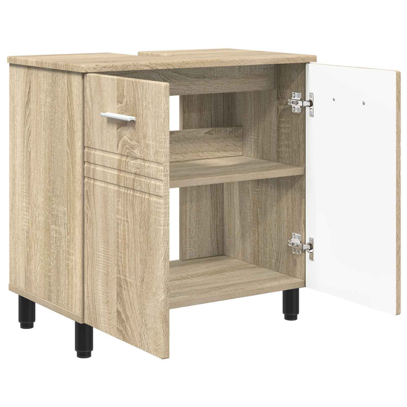 60cm Bathroom Vanity Base Only, Sonoma Oak