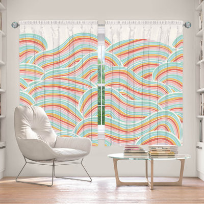 Paire de rideaux obscurcissant en polyester Haig