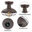 Plafonnier encastré bronze industriel 1 lumière-586157808
