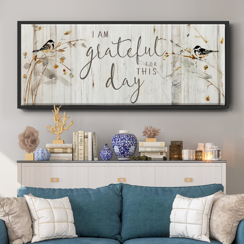 «Heaven and Nature Grateful», toile encadrée, H 12 po x l 30 po