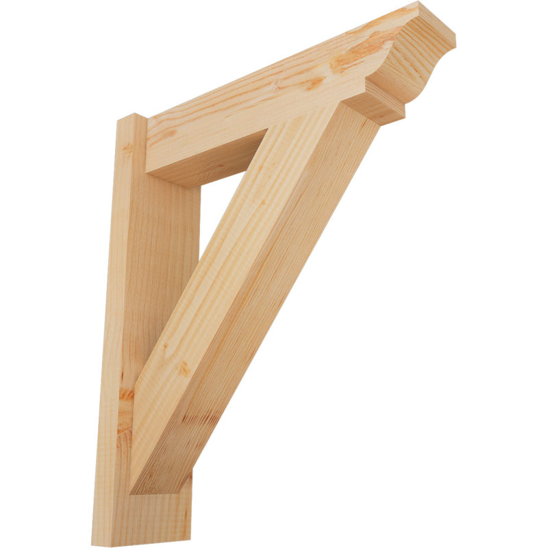Persienne traditionnelle en bois rustique, Sapin Douglas de 5 1/2 po (lisse), P 20 po x H 24 po