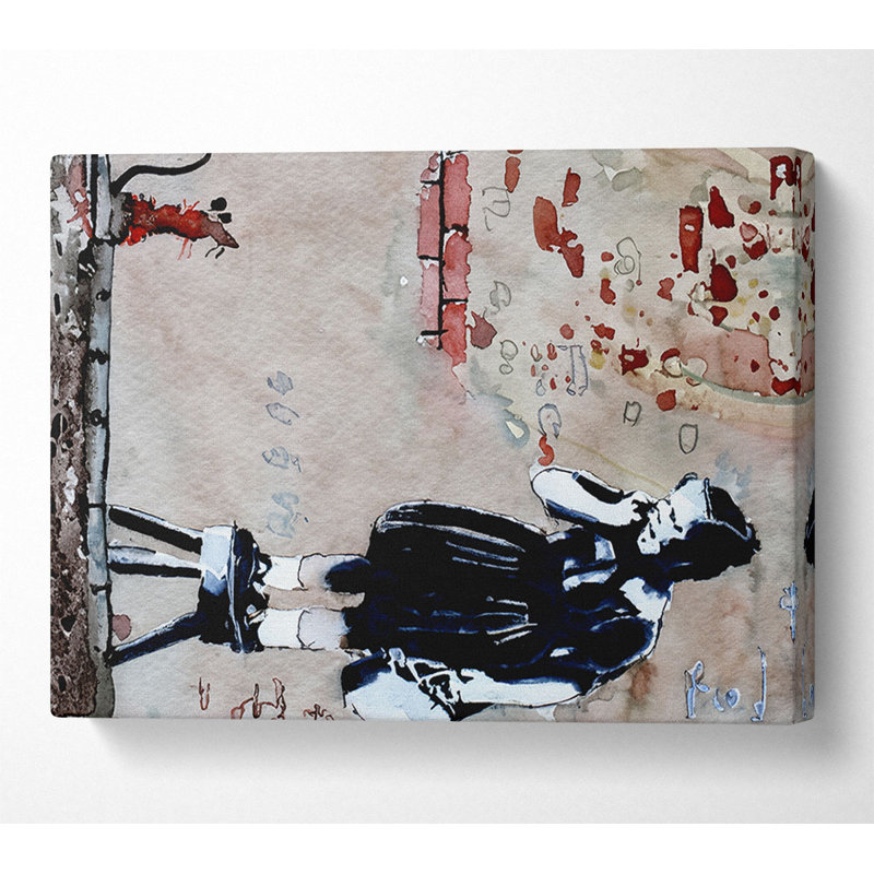 Scardie Cat - Wrapped Canvas Print, 66cm H x 106.6cm W x 10cm D