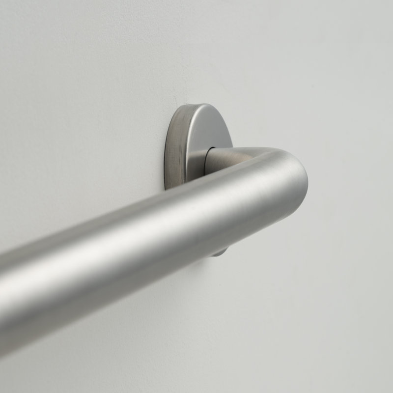 Barre d'appui pour salle de bain, Nickel brossé