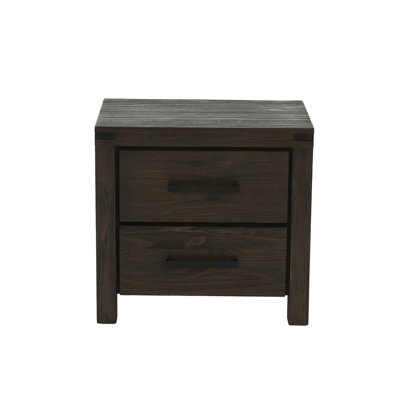 2 Drawers Nightstand In Espresso