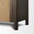 Adeline 2 Door Open Dark Brown Wood W/ Paper Rope Shelving Unit
