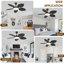 Ventilateur de plafond 48 "feuilles tropicales 48" avec lumières DEL et télécommande-532493359