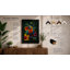 Parrot Among Blooms Tropical - Framed Print-1715998690-1715998691