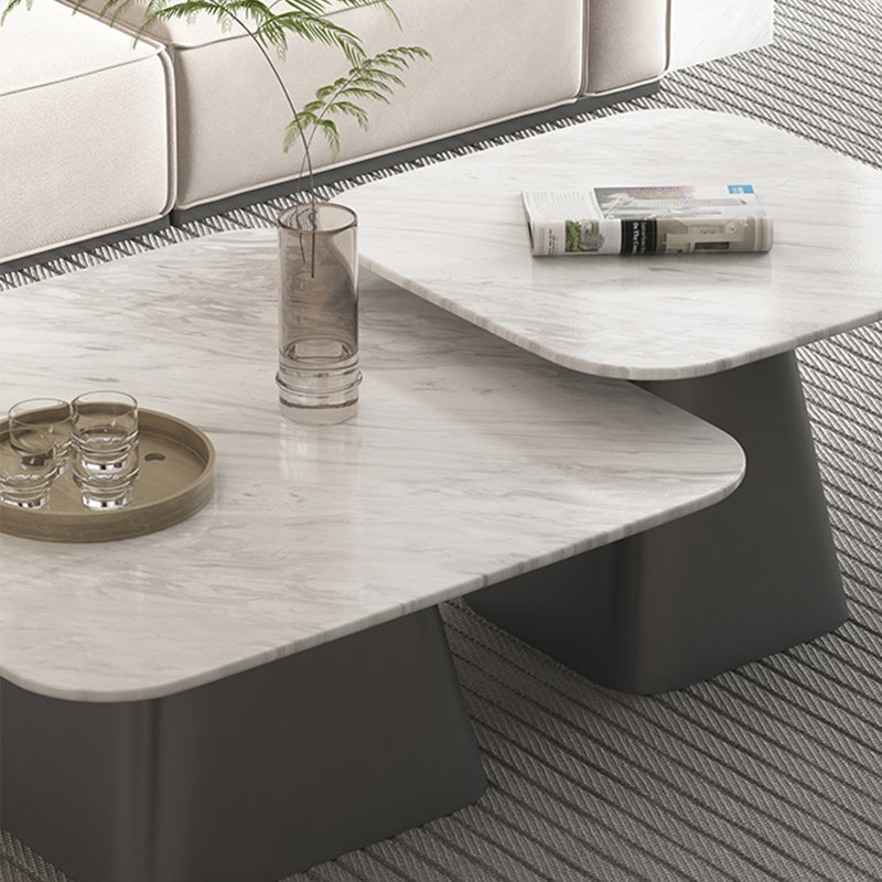 Square marble coffee table
