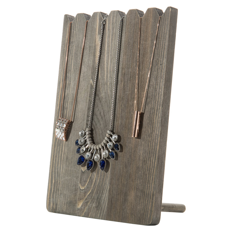 Adjustable-Length Organiser Display Jewellery Stand, Grey