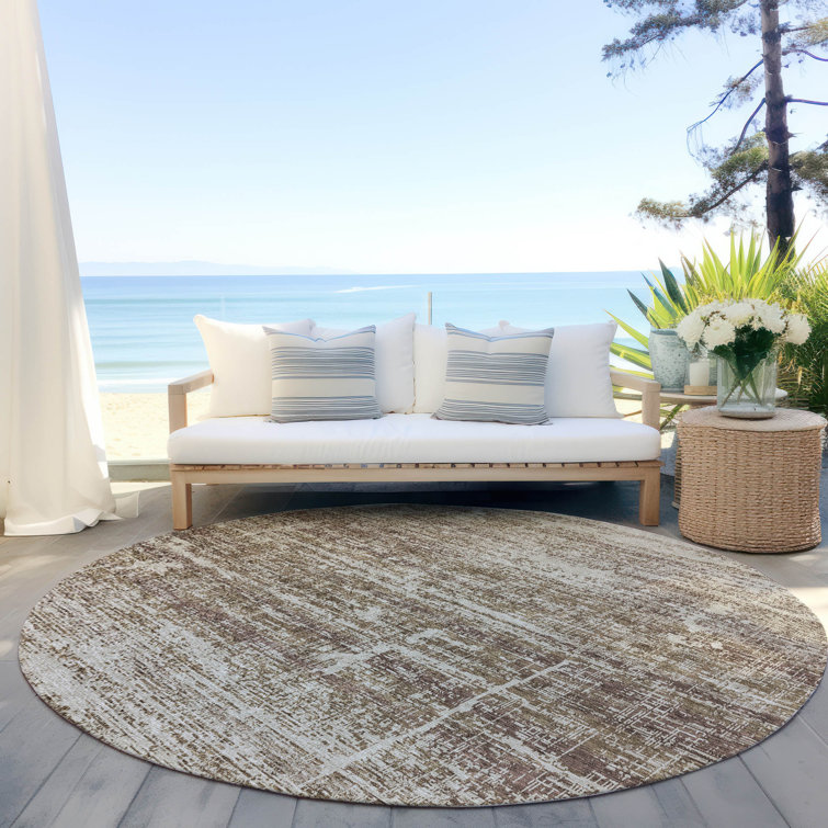 Malchow Washable Abstract Indoor / Outdoor Rug