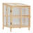 23.6"W Cold Frame, 2 Tier Portable Wooden Greenhouse Cold Frame Raised Planter Box With Shelves