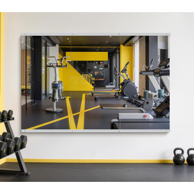 Miroir Home Gym - 55 x 28 pouces, 3 pièces Miroir complet sans cadre en verre trempé pour fixation murale - Idéal pour le yoga, l'entraînement, la chambre à coucher, le studio de danse (argent)