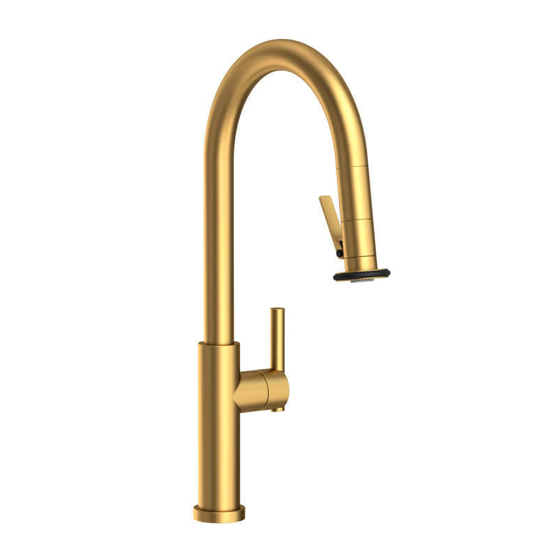 Pull-Down Kitchen Faucet - Trigger Spray, Satin Bronze (PVD)