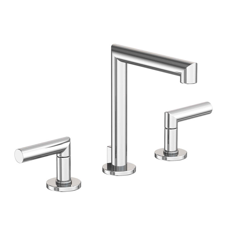 Kirsi Widespread Bathroom Faucet with Drain Assembly, Polished Chrome