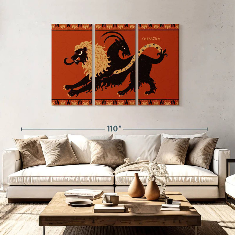 Chimera Monster, 48" H x 74" W