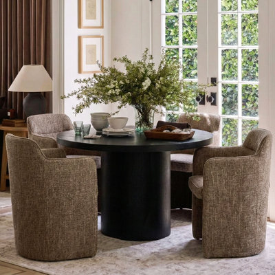 18.5" Seat Height Upholstered Dining Armchair