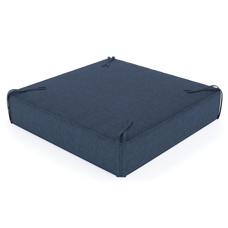 Sunbrella® Outdoor Ottoman Cushion, Spectrum Indigo Sunbrella®