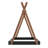 A Floor Bed Designed Like A Tent, Featuring A Triangular Structure.-694403697-694403698