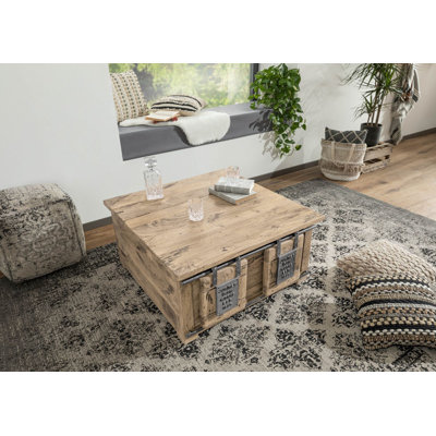 Railway Solid Wood 90cm W 2 - Drawer Chest of Drawers