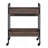 Walnut & Black Finish Serving Cart