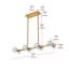 Luminaire suspendu 8 lumières Bolivar-1988727769
