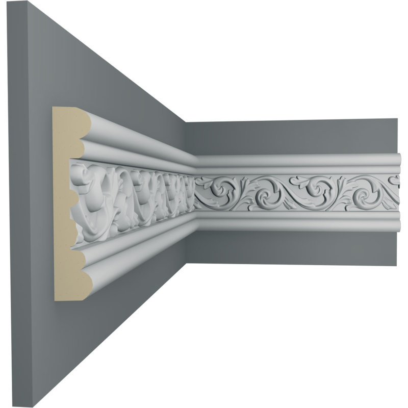Antonio Primed Polyurethane Decorative Crown Moulding Set