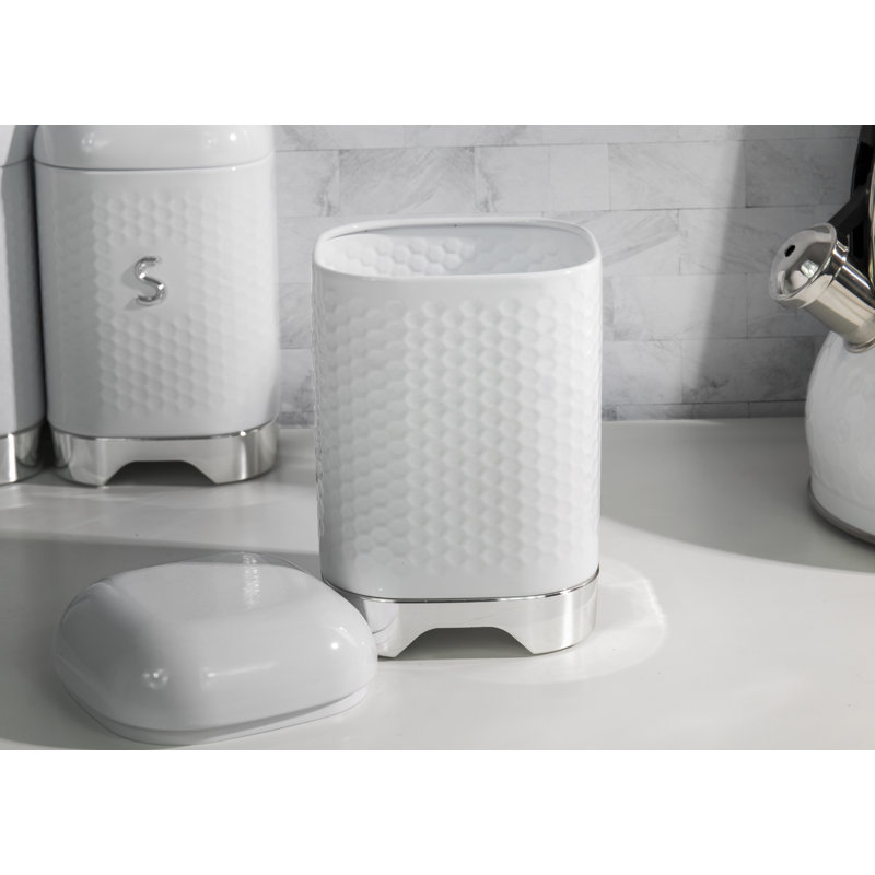 Lovello Kitchen Canister, White