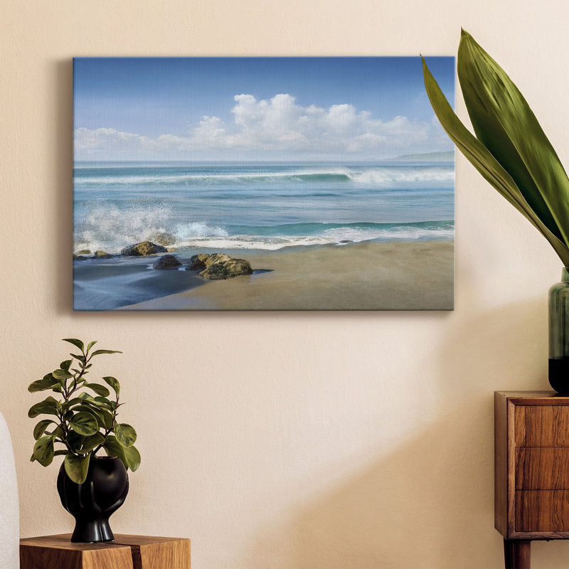 «Sweeping Blue» - Photographie sur toile tendue, H 12 po x l 8 po x P 1 po