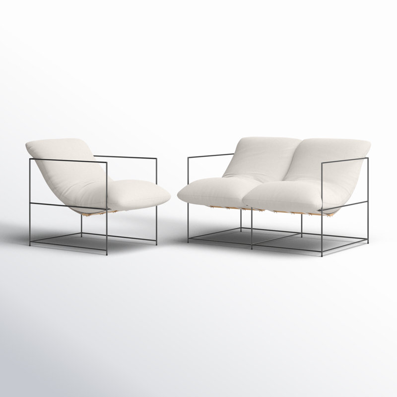 Ensemble de salon avec causeuse 2 pièces Giulietto